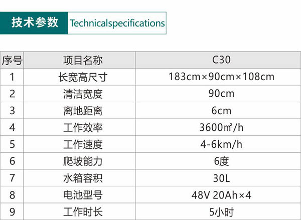 电动水磨沟尘推车C30